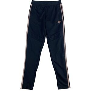 2/$30 Adidas Track‎ Pants SzS Black Pink Stripes Climacool Athletic Running